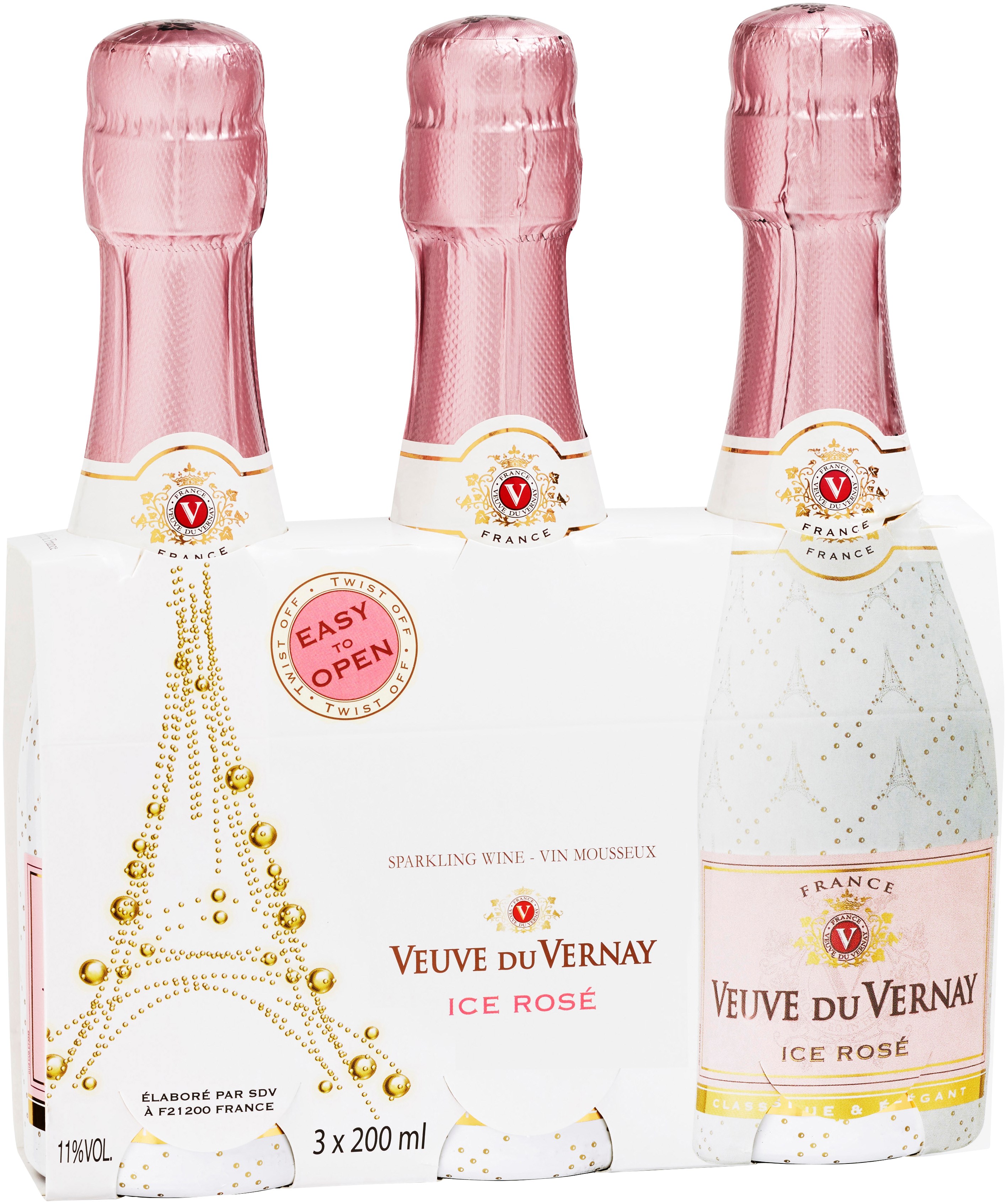 Veuve du Vernay Ice Rosé 20cl/3-pack