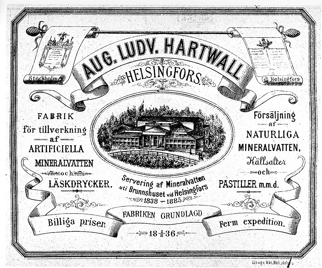 Kaivopuiston kylpylän mainos