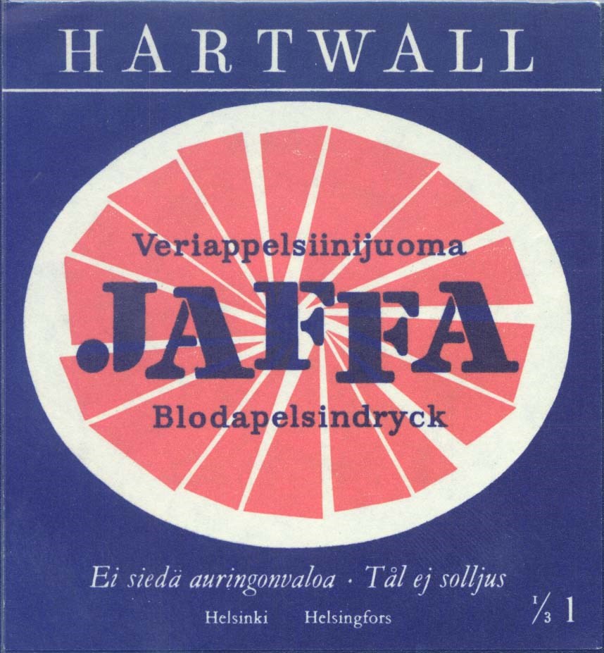 Vuonna 1955 lanseerattu veriappelsiinin makuinen "punainen Jaffa"