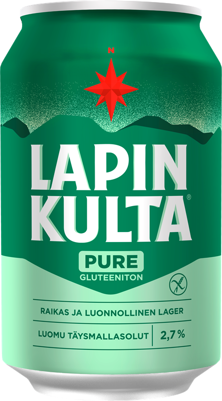 Lapin Kulta Pure Gluteeniton Luomulager 2,7 %