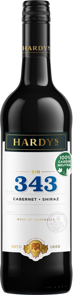 Hardys BIN 343 Cabernet Shiraz 75cl