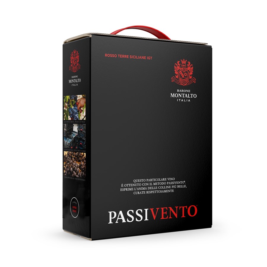 Barone Montalto Rosso Passivento Hanapakkaus 3L 